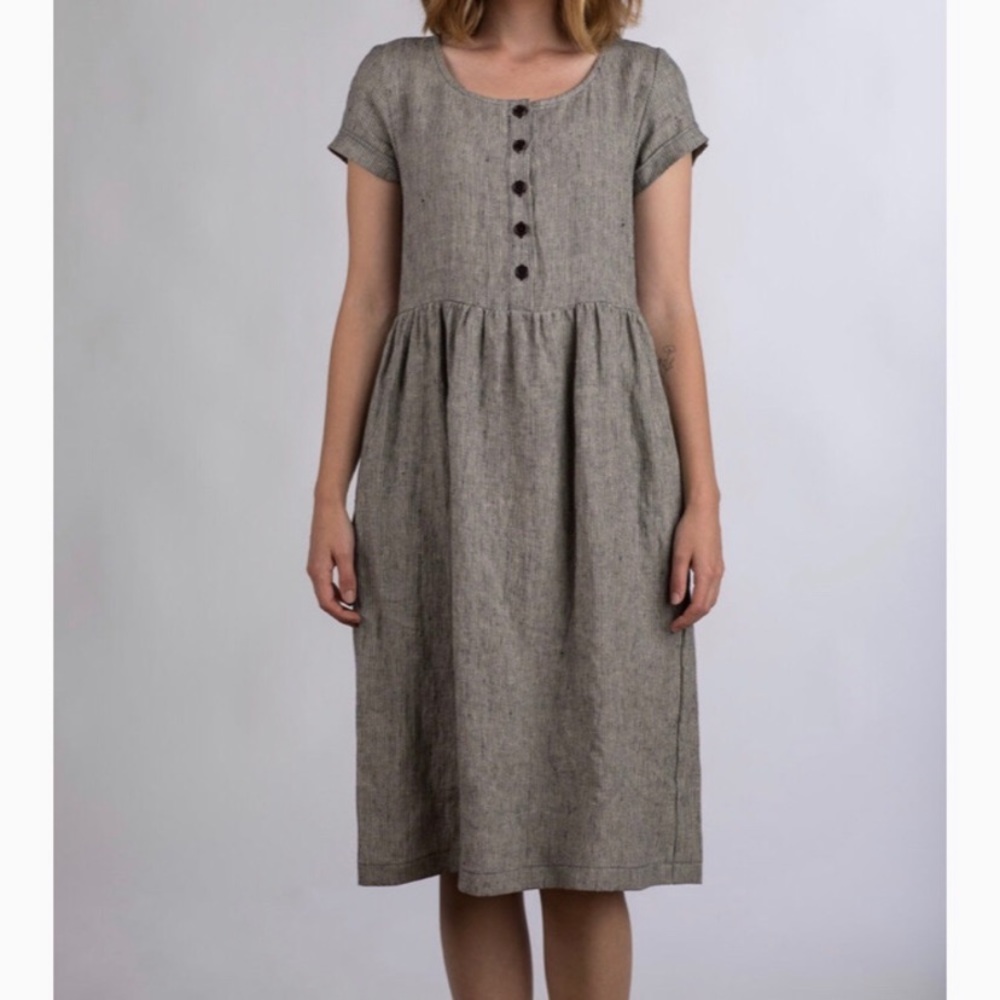 Pyne & Smith Railroad Stripe No. 11 Midi Linen